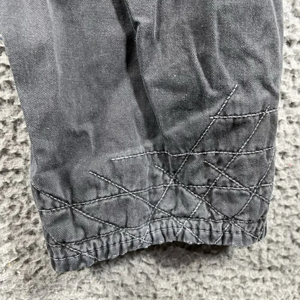 True Religion Dean Slim Relaxed Geo Quilted Pants Grey 32x32 READ